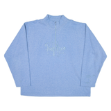 PRO FITNESS Mens Sweatshirt Blue 1/4 Zip 2XL