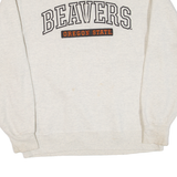CHAMPION Beavers Oregon State Mens Sweatshirt Grey 1/4 Zip USA M
