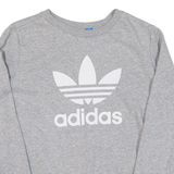 ADIDAS Womens Sweatshirt Grey UK 6