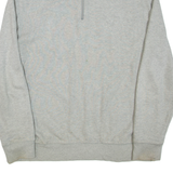 NAUTICA Mens Jumper Grey 1/4 Zip Tight Knit 2XL