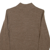 WOOLRICH Womens Jumper Brown Tight Knit Wool S