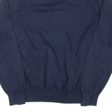 TOMMY HILFIGER Mens Jumper Blue V-Neck Tight Knit L
