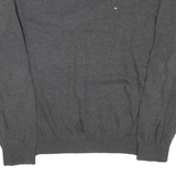 TOMMY HILFIGER Mens Jumper Grey Tight Knit XL
