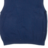 POLO RALPH LAUREN Mens Jumper Blue V-Neck Tight Knit XL