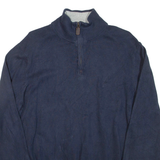 NAUTICA Mens Jumper Black 1/4 Zip Tight Knit L