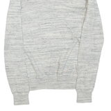 NAUTICA Mens Jumper Grey V-Neck Tight Knit XS