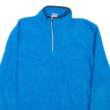 STARTER Mens Fleece Blue 1/4 Zip L