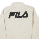 FILA Womens Fleece Beige 1/4 Zip UK 14