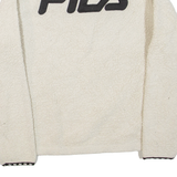 FILA Womens Fleece Beige 1/4 Zip UK 14