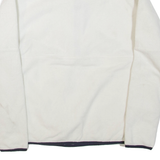 NAUTICA Womens Fleece White 1/4 Zip S