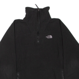 THE NORTH FACE Womens Fleece Black 1/4 Zip M