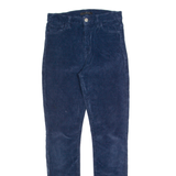 7 FOR ALL MANKIND Womens Corduroy Trousers Blue Slim Skinny W26 L28