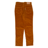 LEVI'S 724 High Rise Womens Corduroy Trousers Brown Slim Straight W25 L25