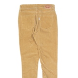 LEVI'S 721 High Rise Womens Corduroy Trousers Brown Slim Skinny W25 L28
