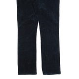 LAUREN RALPH LAUREN Womens Corduroy Trousers Black Slim Straight W30 L30