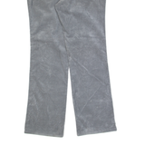 CALVIN KLEIN Womens Corduroy Trousers Grey Regular Bootcut W36 L32