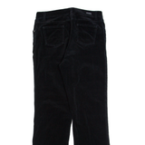WOOLRICH Womens Corduroy Trousers Black Regular Straight W30 L32
