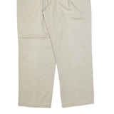 TOMMY HILFIGER Pleated Chino Mens Trousers Beige Regular Straight W36 L30