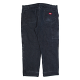 DICKIES Carpenter Workwear Mens Trousers Black Regular Straight W42 L32