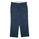 DICKIES 774 Workwear Mens Trousers Blue Regular Straight W34 L30
