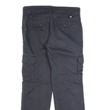 DICKIES Cargo Workwear Womens Trousers Black Regular Straight W32 L30