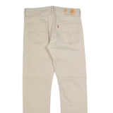 LEVI'S 513 Mens Trousers Beige Slim Straight W31 L32