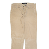 CALVIN KLEIN JEANS Womens Corduroy Trousers Beige Regular Straight W32 L32