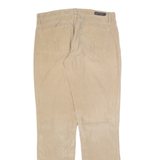 CALVIN KLEIN JEANS Womens Corduroy Trousers Beige Regular Straight W32 L32