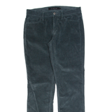 CALVIN KLEIN JEANS Womens Corduroy Trousers Grey Slim Straight W30 L30