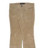 CALVIN KLEIN JEANS Womens Corduroy Trousers Brown Slim Straight W30 L28
