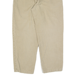 WOOLRICH Womens Corduroy Trousers Beige Regular Tapered W28 L26