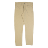 LEVI'S 512 Mens Trousers Beige Slim Tapered W34 L32