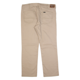 LEE Mens Trousers Beige Regular Straight W38 L30