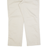 LEE Womens Trousers Cream Relaxed Straight W34 L30
