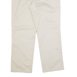 LEE Womens Trousers Cream Relaxed Straight W34 L30