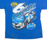 GILDAN Mark Martin Racing Mens T-Shirt Blue USA L