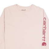 CARHARTT Womens T-Shirt Pink Long Sleeve L