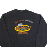 LOGO 7 Super Bowl XXXIII Denver Broncos Vs Atlanta Falcons Mens Sweatshirt Black 90s USA L