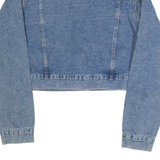 GUESS Cropped Womens Denim Jacket Blue M