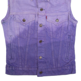 LEVI'S Ombre Womens Denim Gilet Purple S