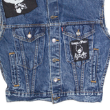 LEVI'S Patches Womens Denim Gilet Blue M
