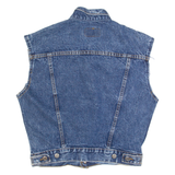 LEVI'S Patches Womens Denim Gilet Blue M
