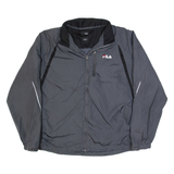 FILA Mens Windbreaker Jacket Grey L
