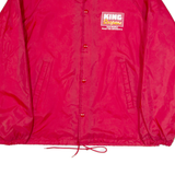 AUBURN SPORTSWEAR King Soopers Mens Coach Jacket Red 90s USA M