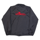 TRIMARK Mens Coach Jacket Black 90s USA S