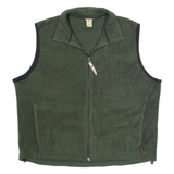 WOOLRICH Mens Fleece Gilet Green XL