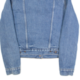 LEVI'S BIG E Womens Sherpa Lined Denim Jacket Blue XS