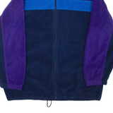 CATALINA Womens Fleece Jacket Blue Colourblock L