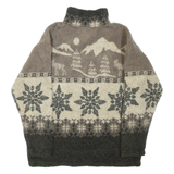 LIMITED SPORT 1/4 Zip Mens Fleece Jacket Brown S