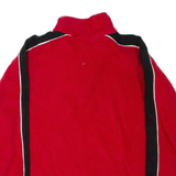 WINNERS CIRCLE 1/4 Zip Mens Fleece Jacket Red L